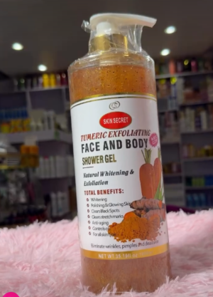 Tumeric Exfoliating Face and Body Shower Gel2 | Sterich Turmeric Exfoliating Face and Body Shower Gel