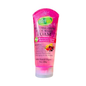 Veet Gold Whitening Expert Face Wash Foam Radiant Skin Care Veet Gold Whitening Expert Face Wash Foam Radiant Skin Care